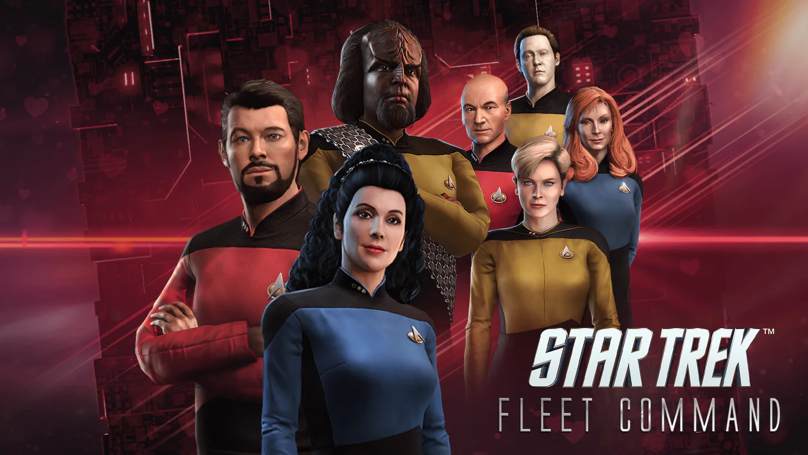 Illustration de Star Trek Fleet Command avec plusieurs officiers
